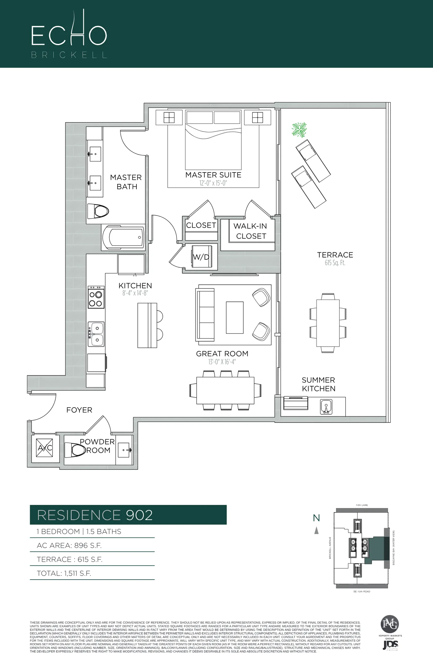Echo Brickell floor plan Plan 31