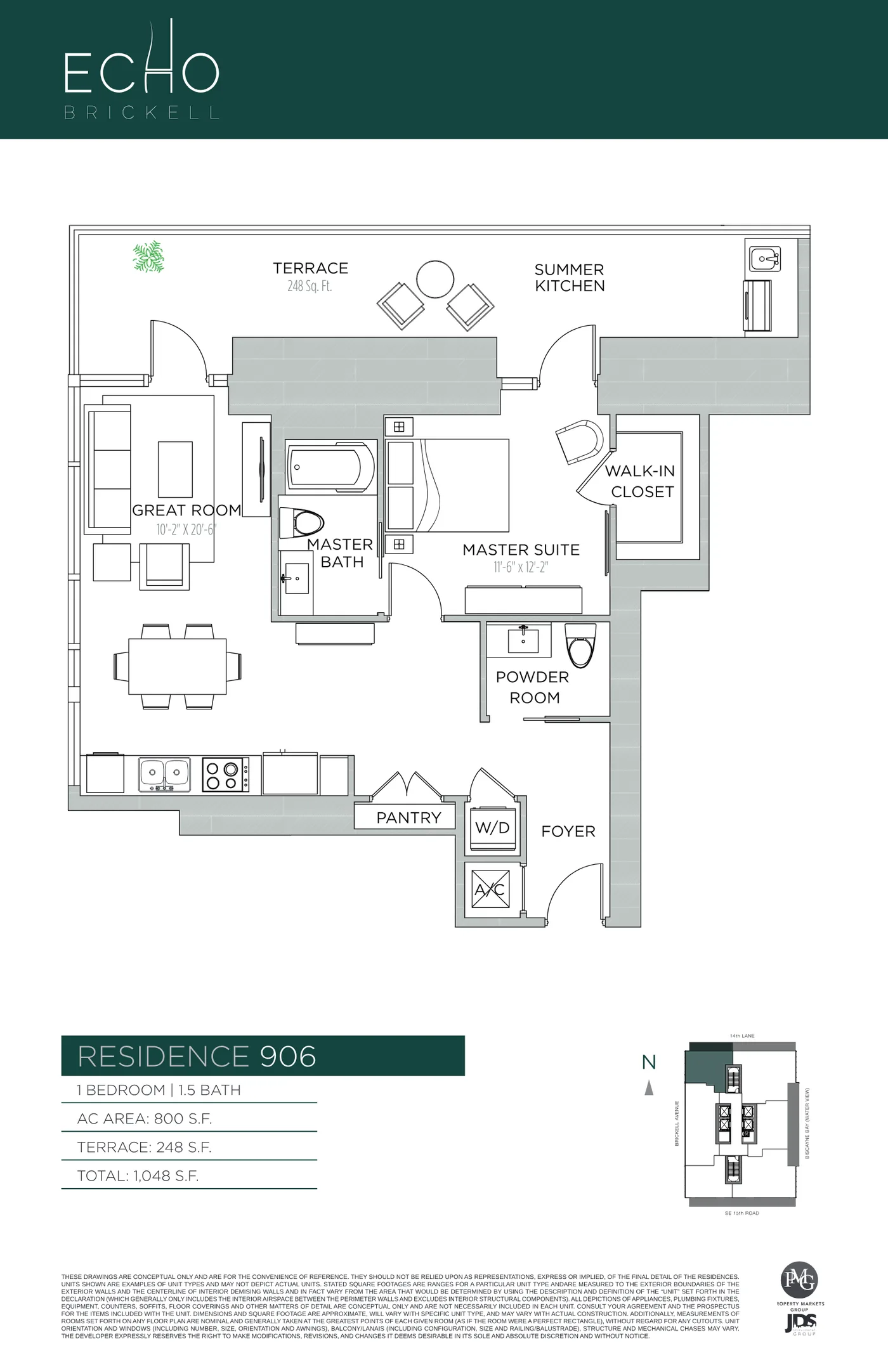 Echo Brickell floor plan Plan 35