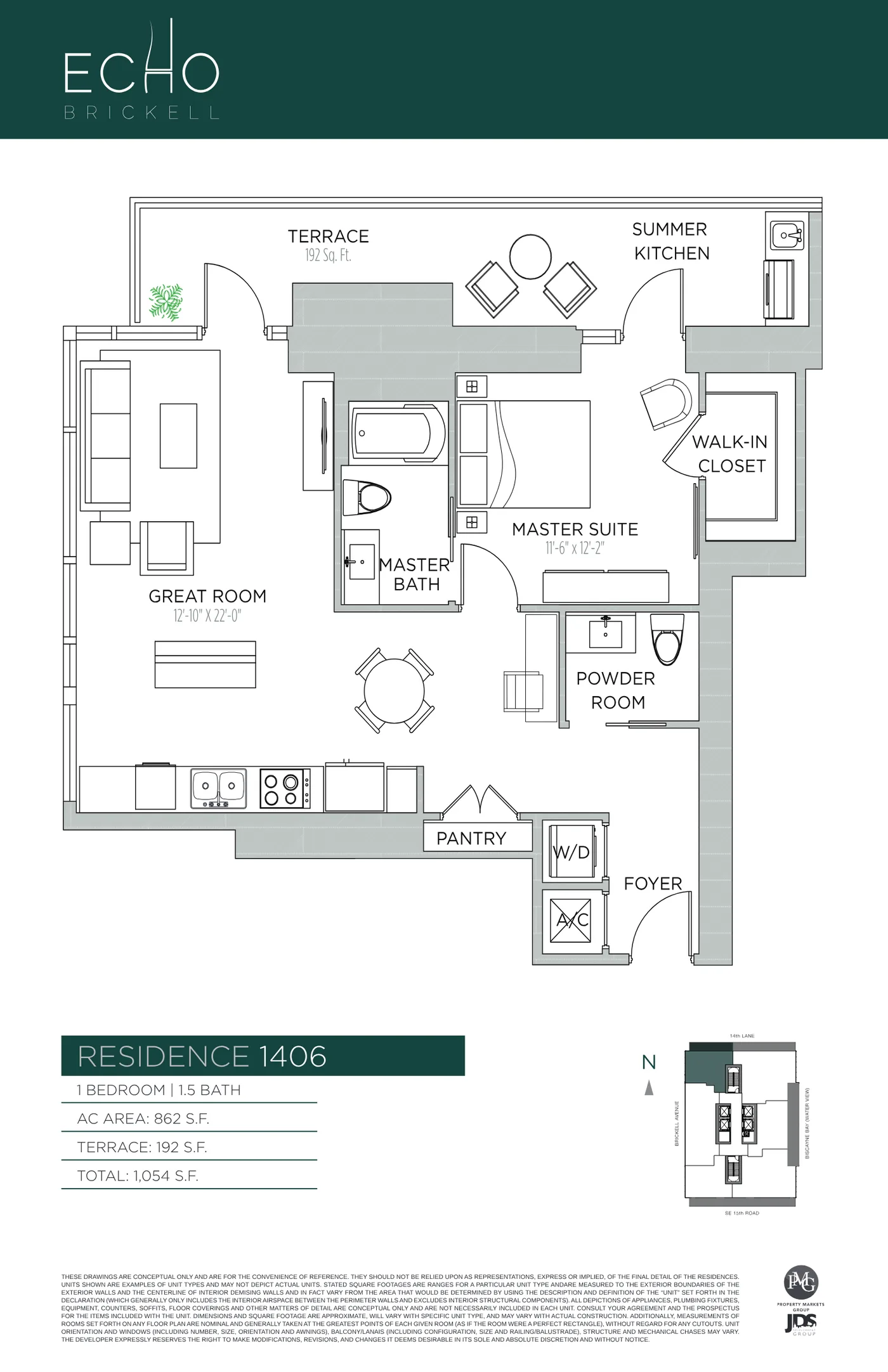 Echo Brickell floor plan Plan 36