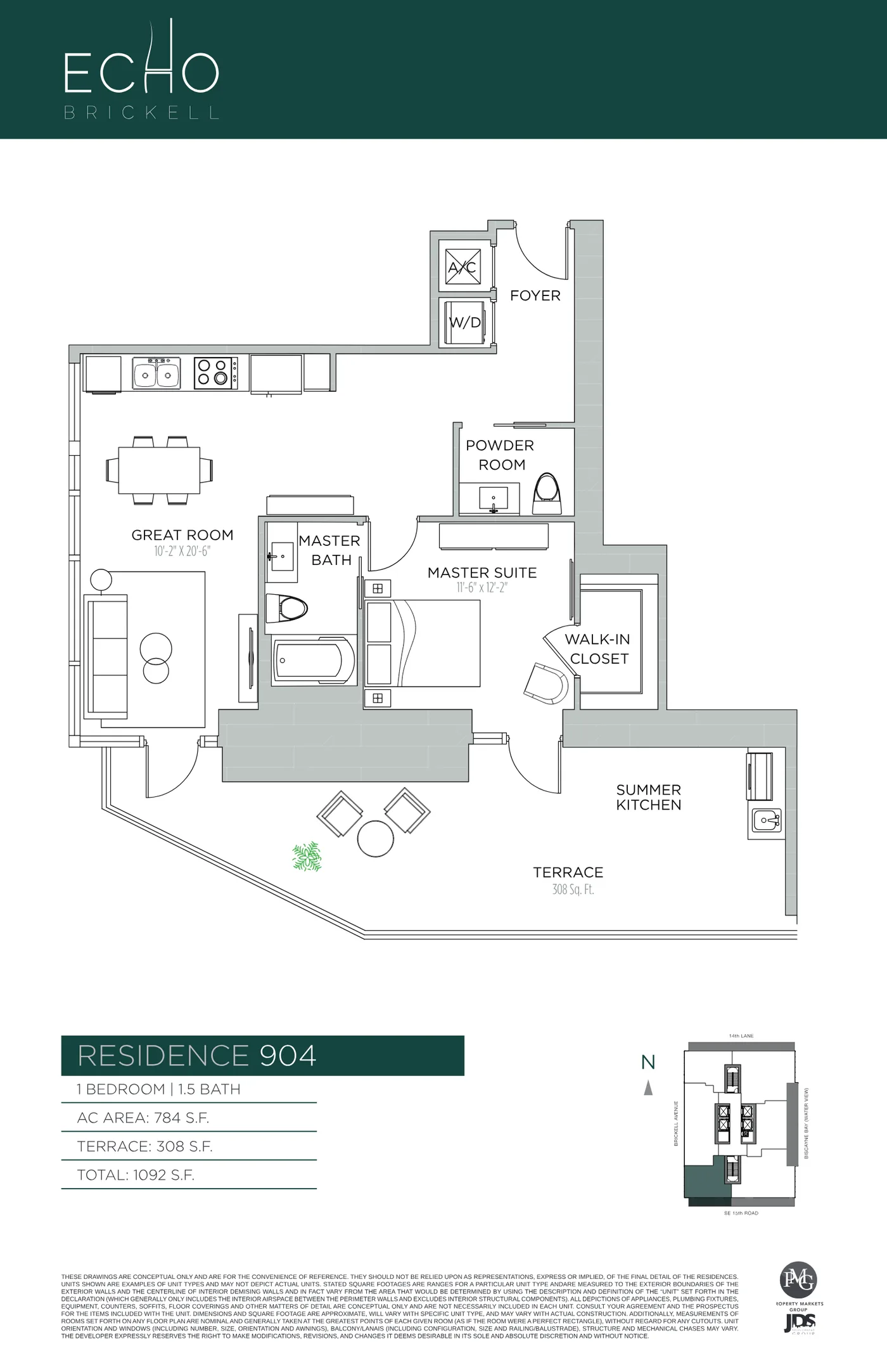 Echo Brickell floor plan Plan 4