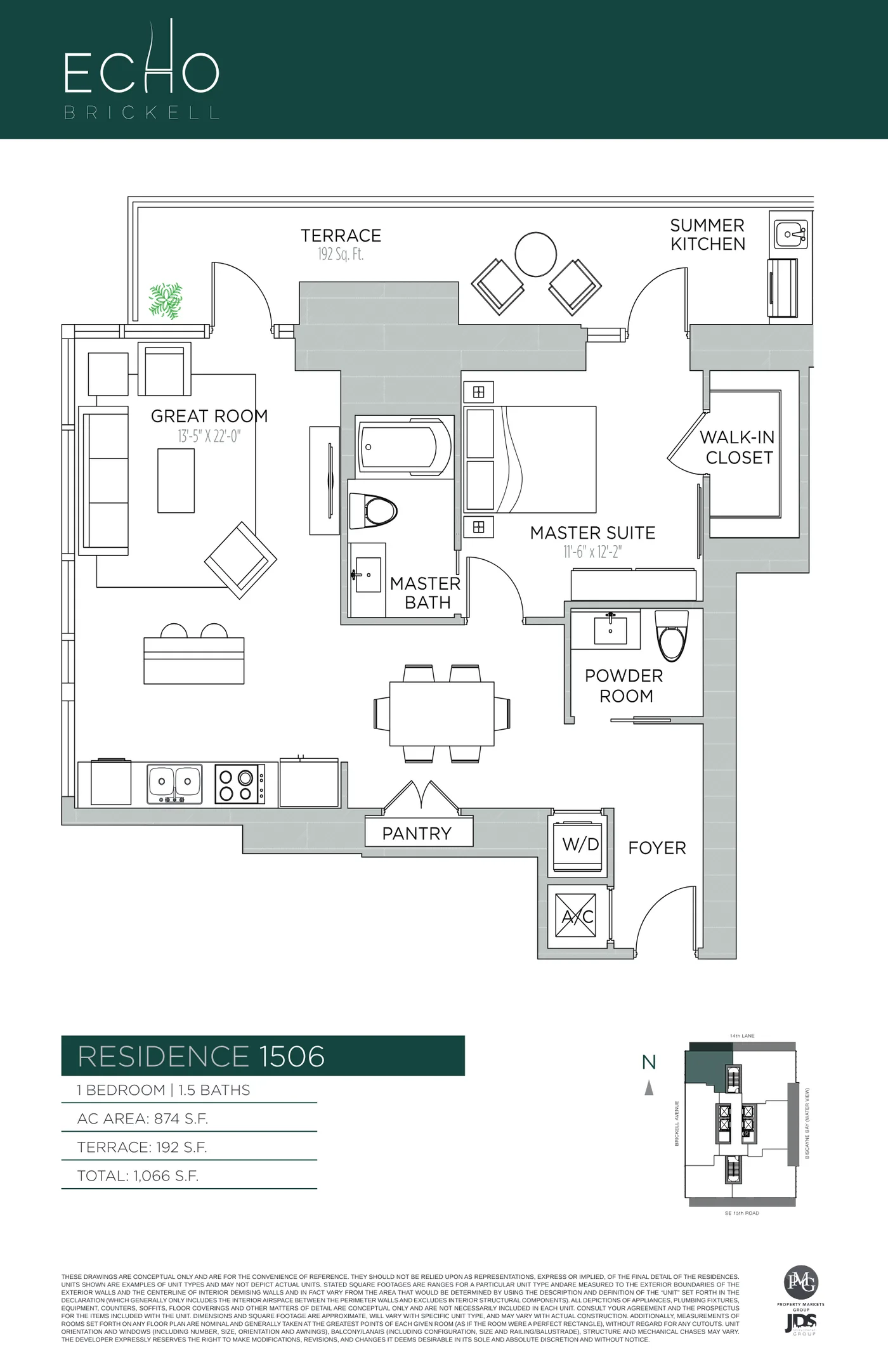 Echo Brickell floor plan Plan 42
