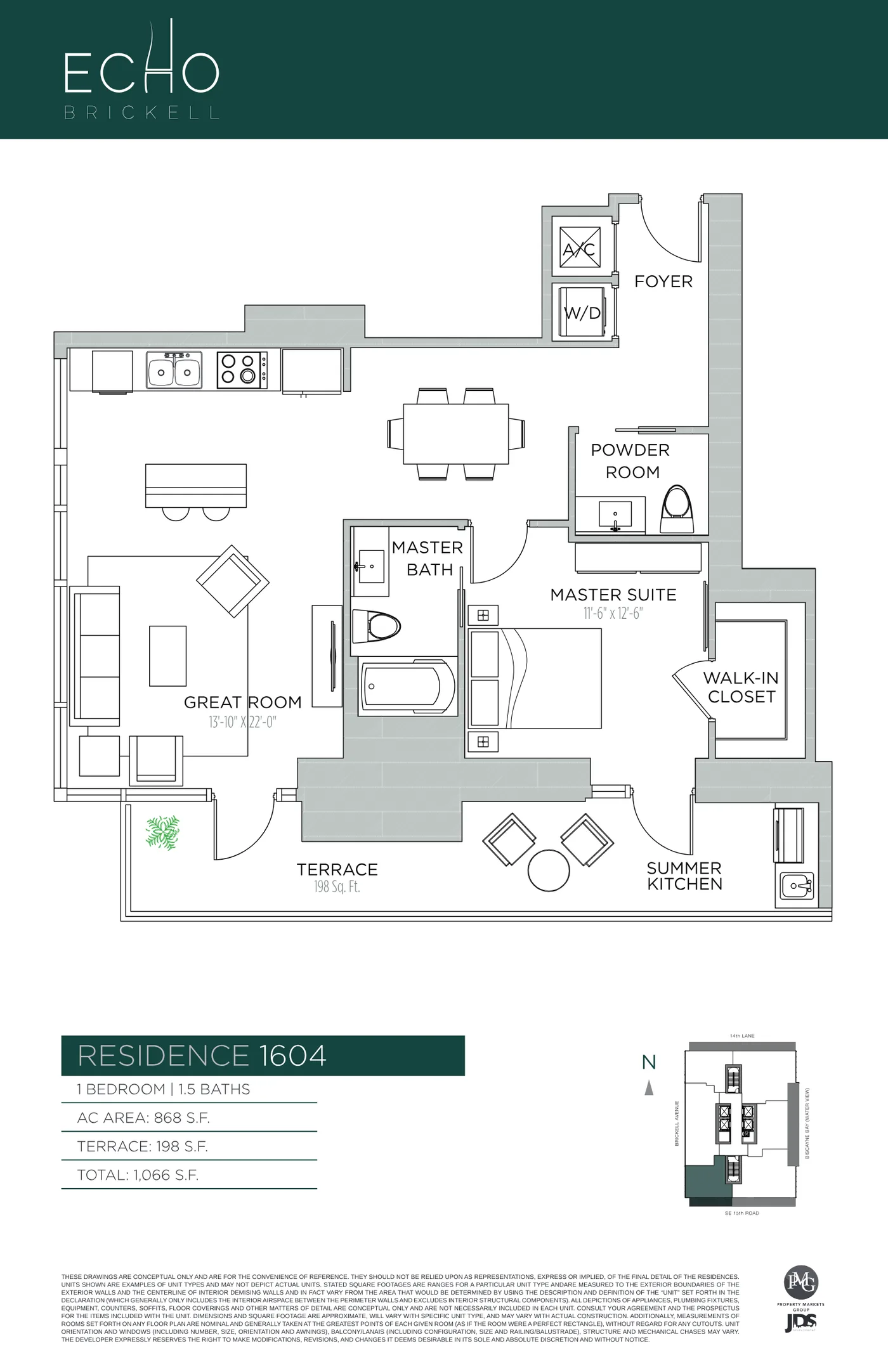 Echo Brickell floor plan Plan 46