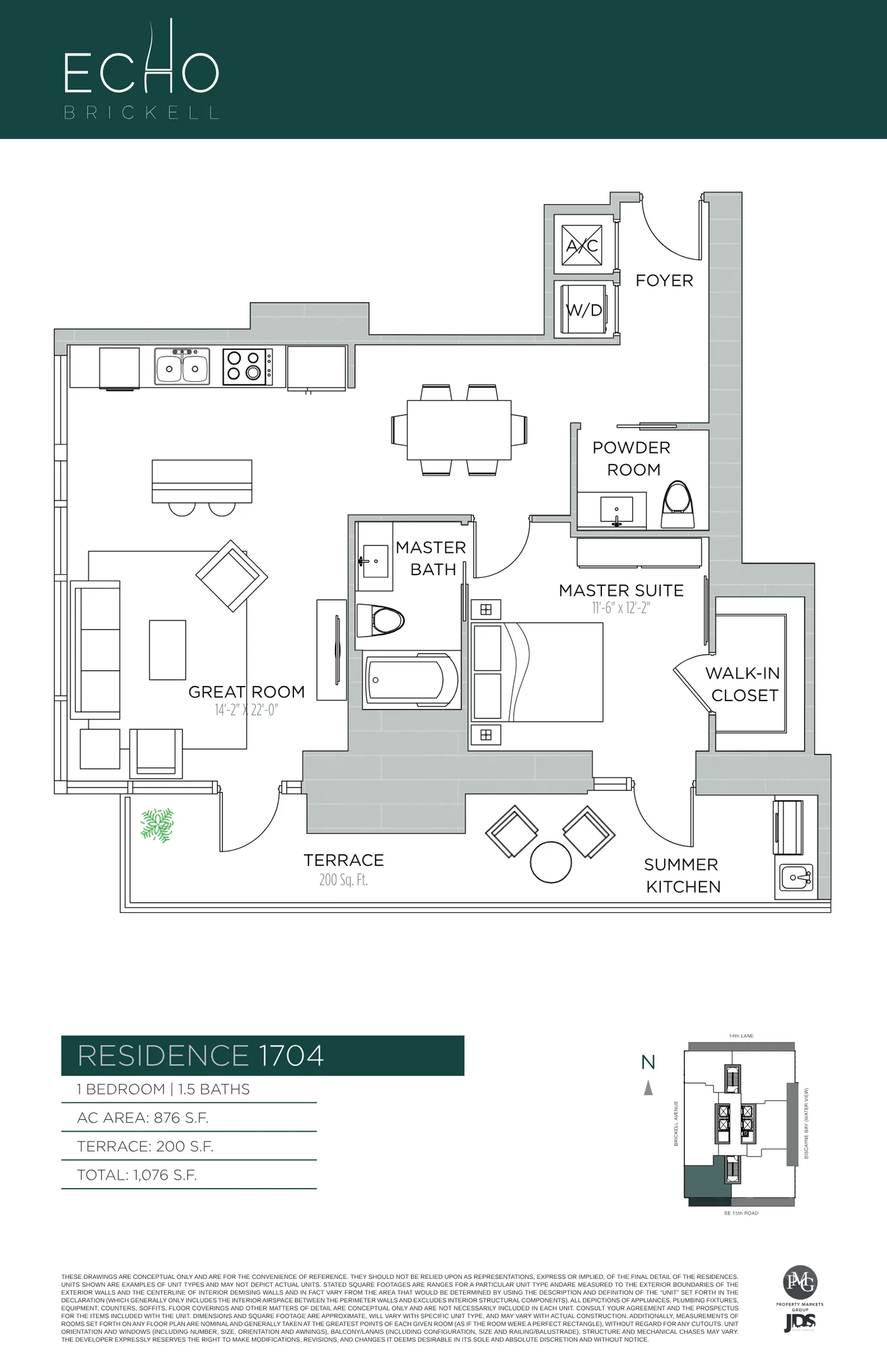 Echo Brickell floor plan Plan 52