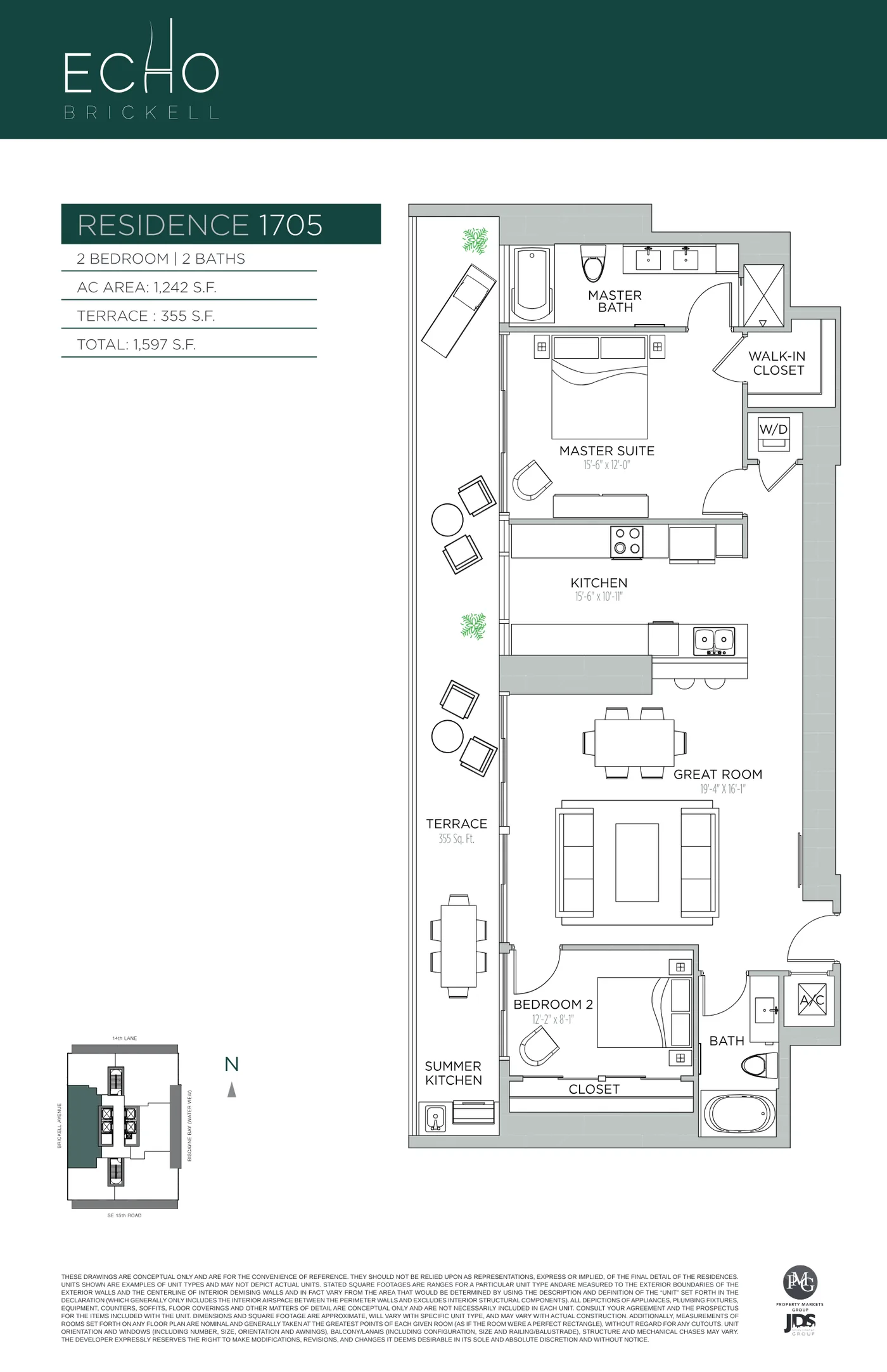Echo Brickell floor plan Plan 53