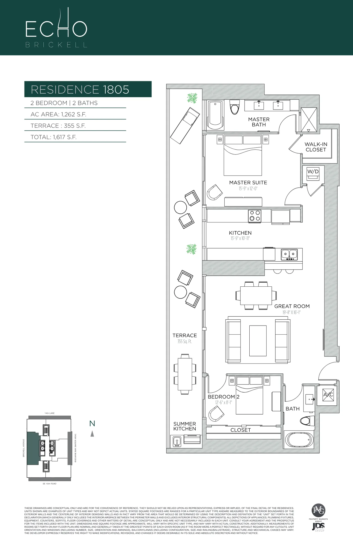 Echo Brickell floor plan Plan 59