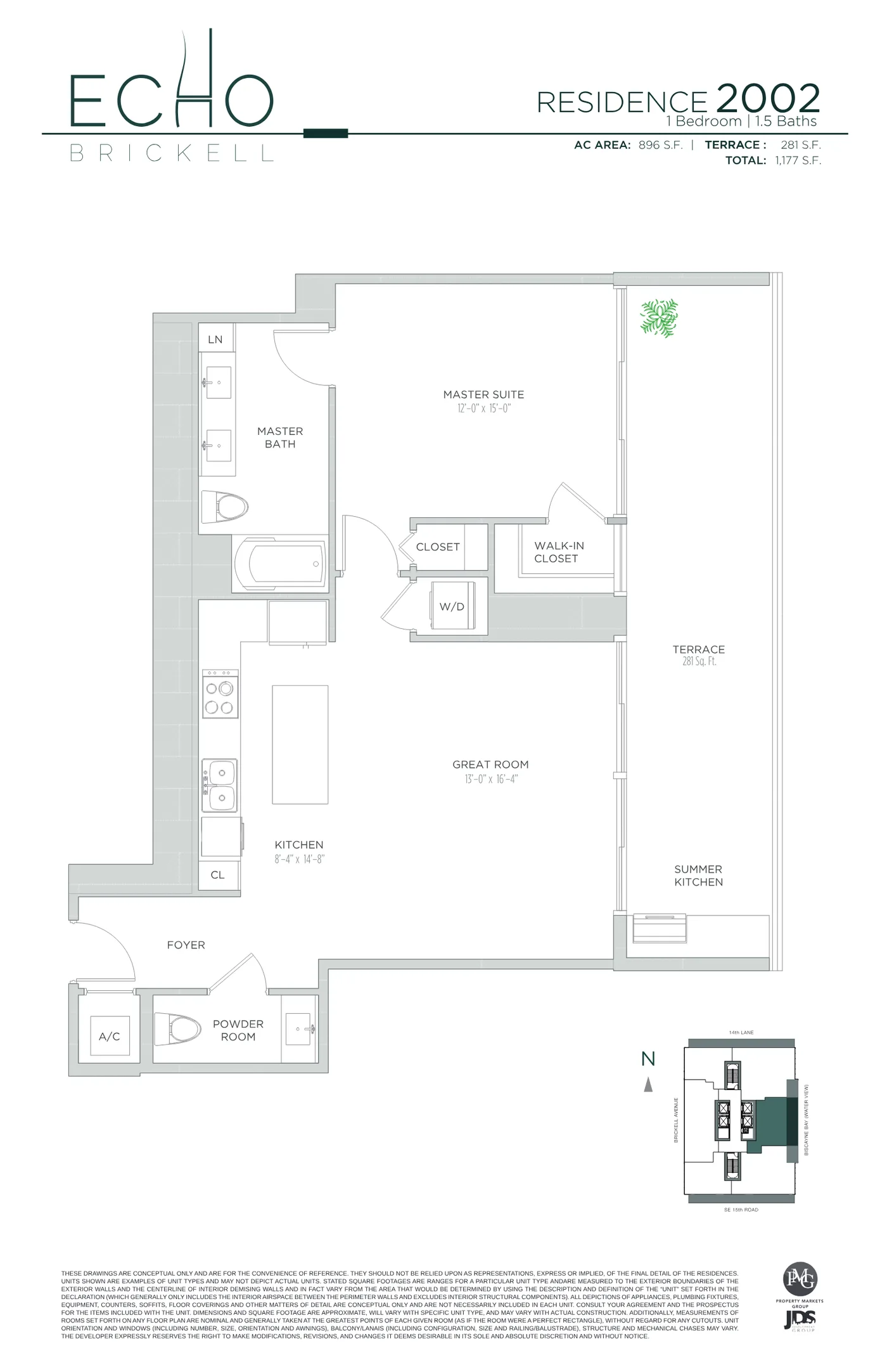 Echo Brickell floor plan Plan 68