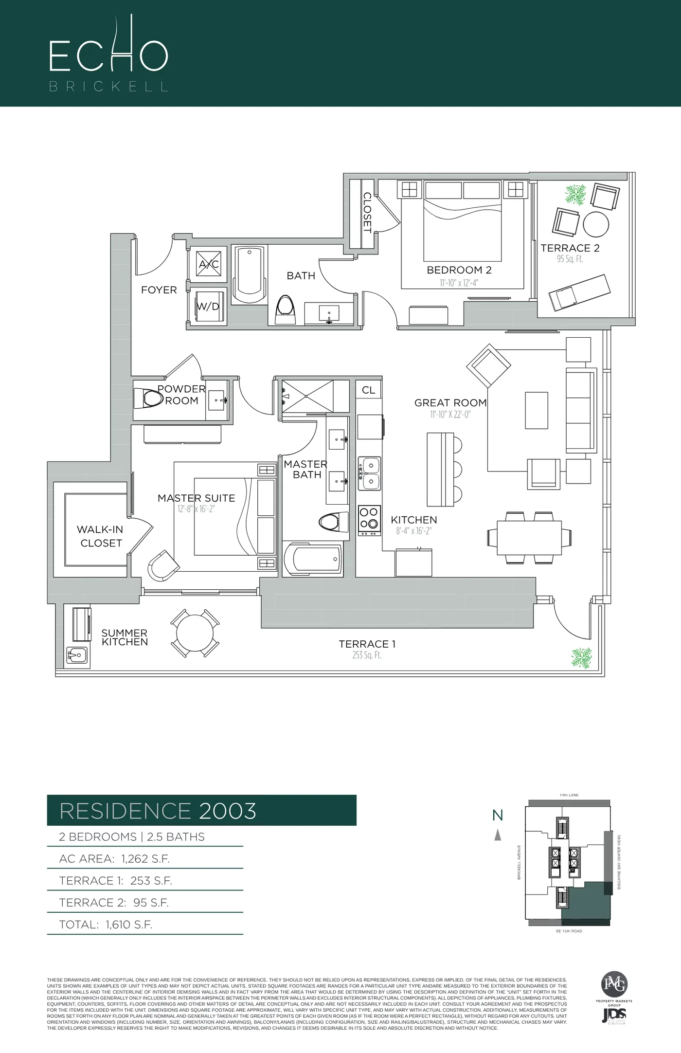 Echo Brickell floor plan Plan 69
