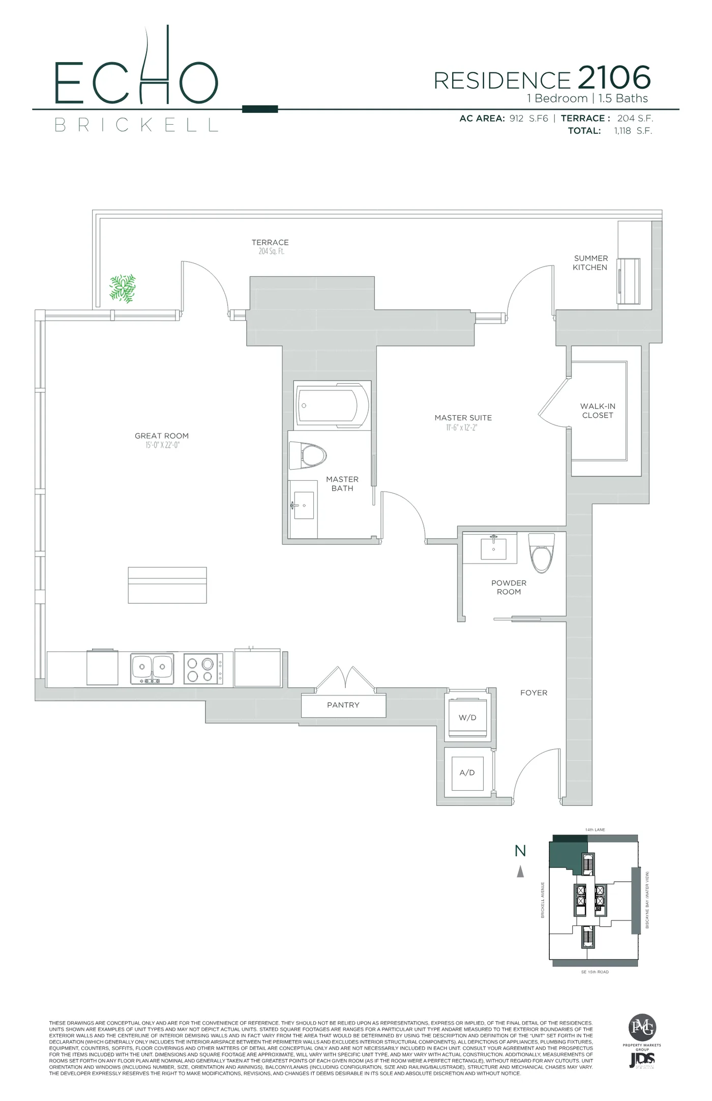 Echo Brickell floor plan Plan 78
