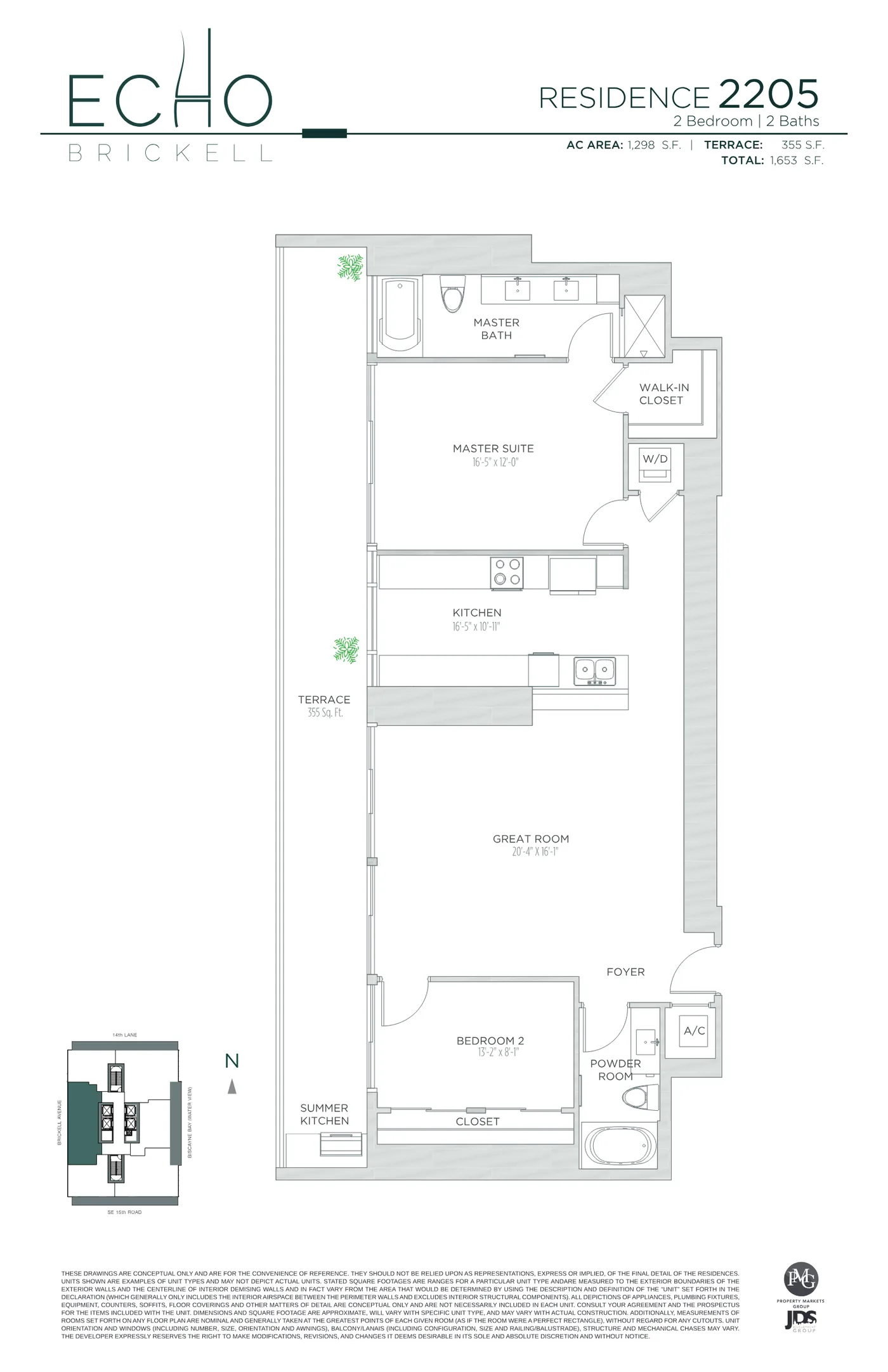Echo Brickell floor plan Plan 83