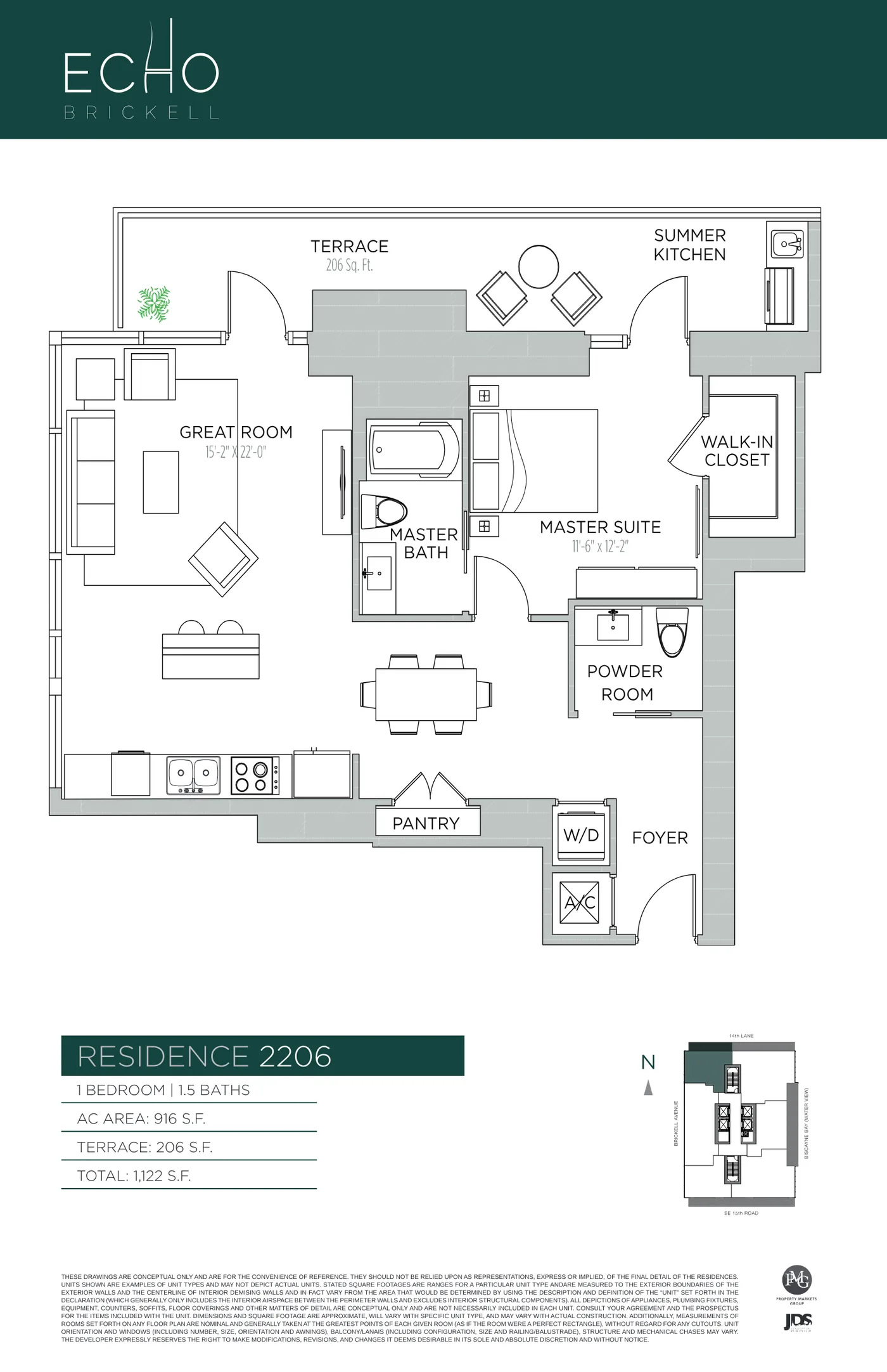 Echo Brickell floor plan Plan 84