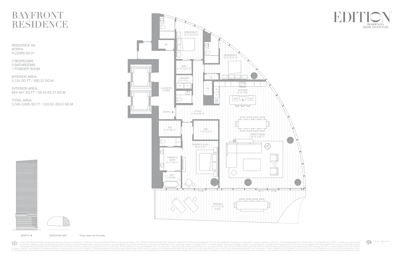 EDITION Residences Miami floor plan Plan 1