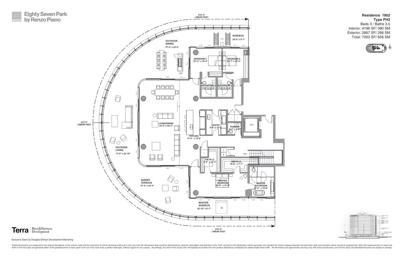 Eighty Seven Park floor plan Plan 13