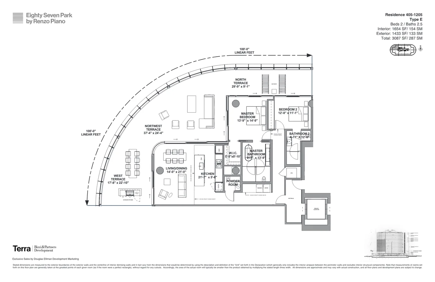 Eighty Seven Park floor plan Plan 3