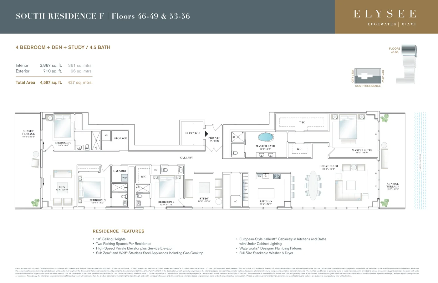 Elysee Miami floor plan Plan 10