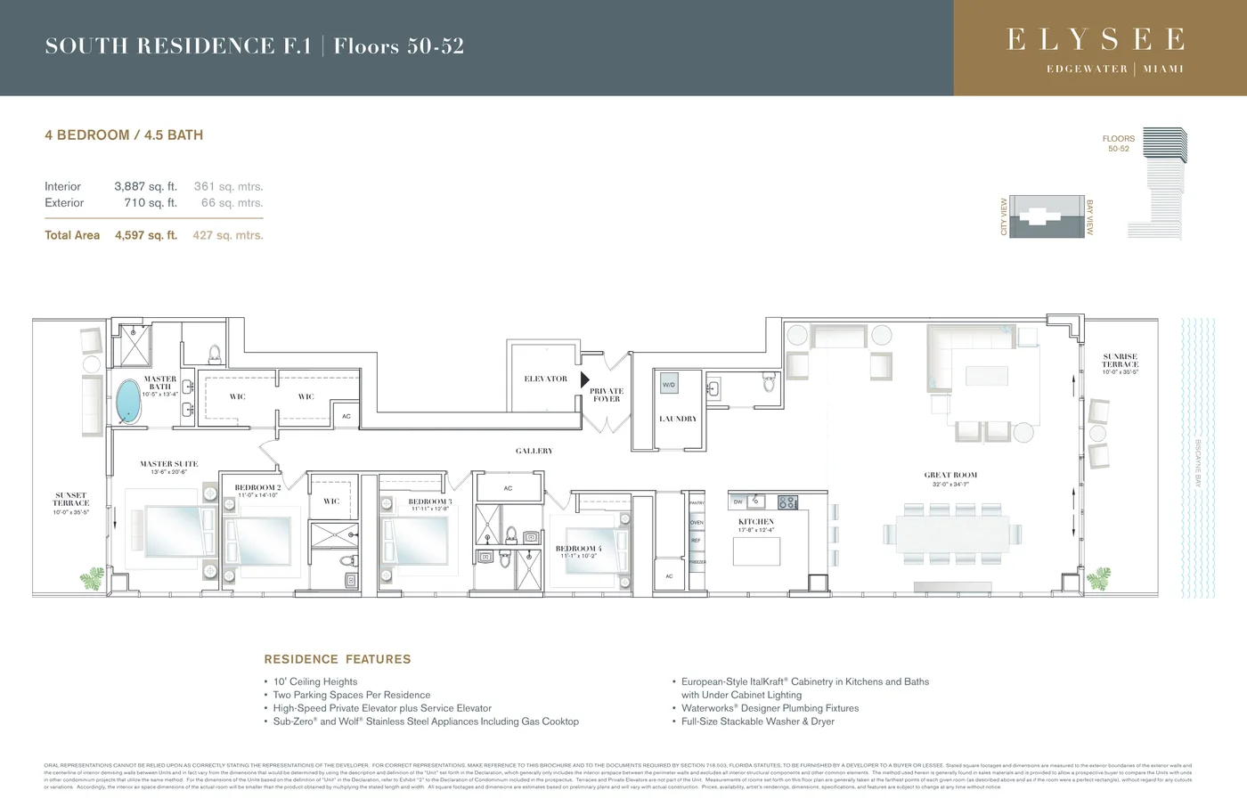 Elysee Miami floor plan Plan 11