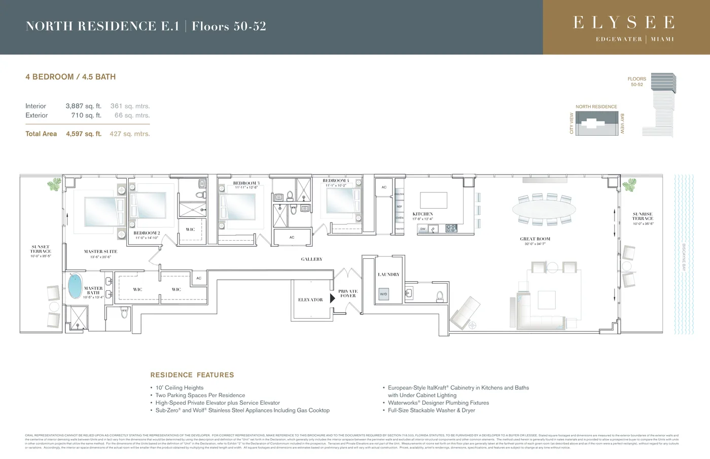 Elysee Miami floor plan Plan 9