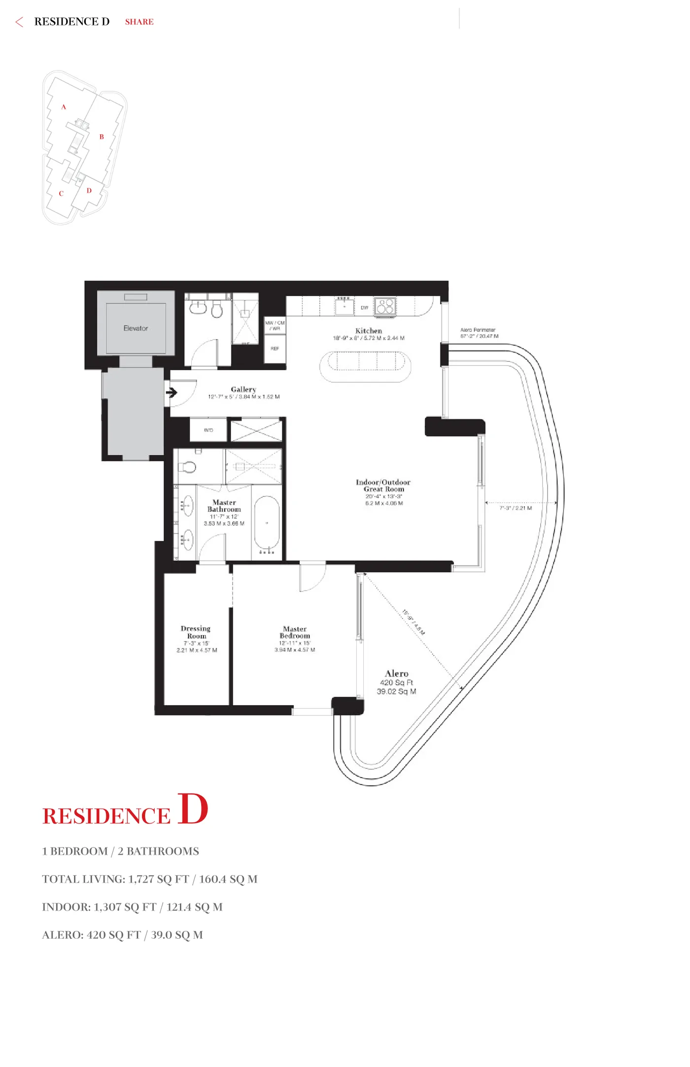Faena House floor plan Plan 4
