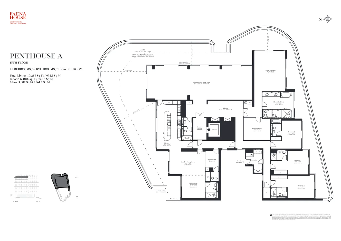 Faena House floor plan Plan 5