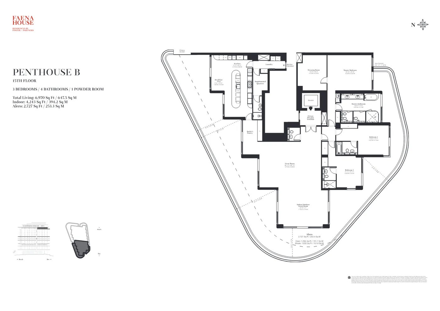 Faena House floor plan Plan 6