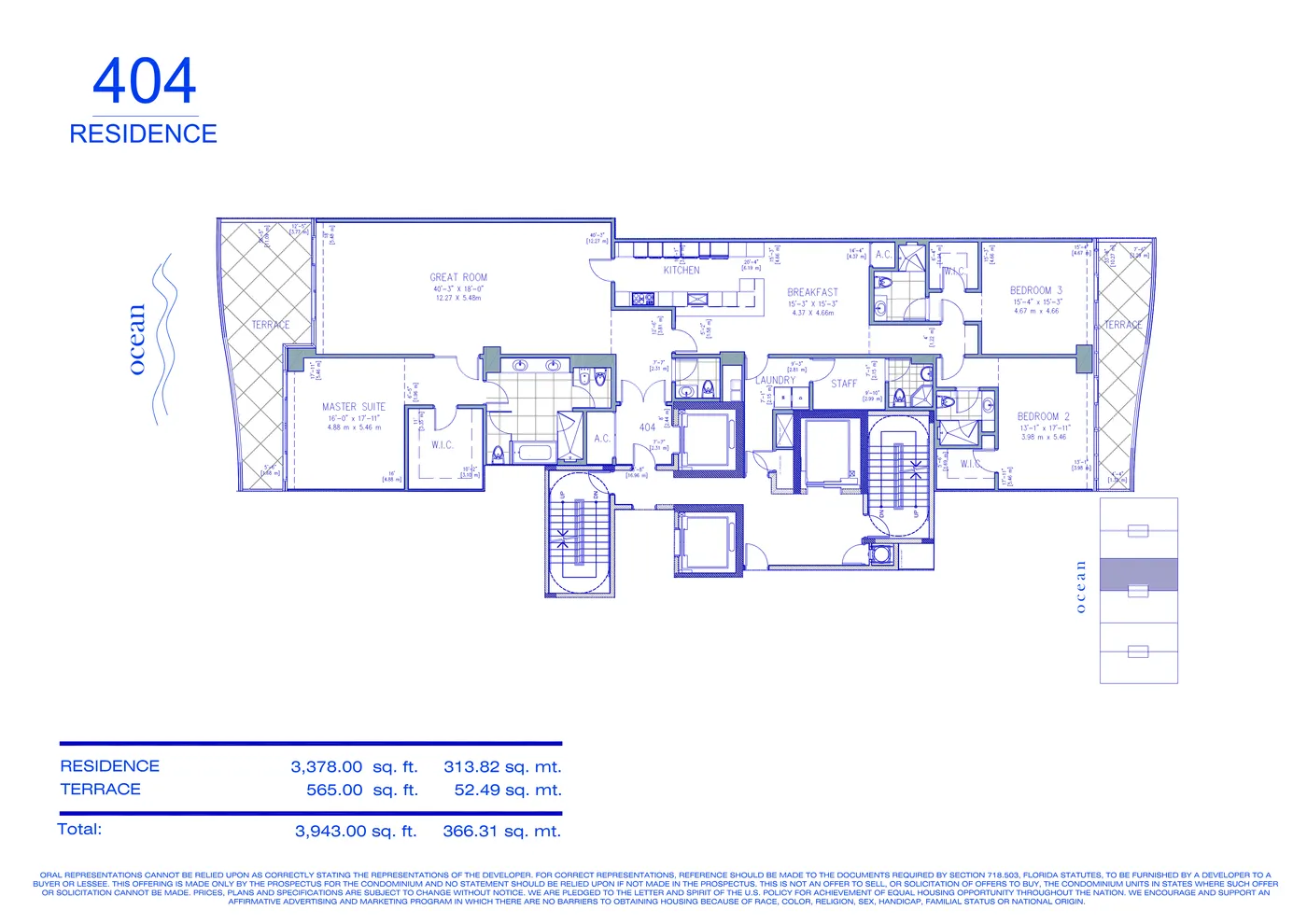 Fendi Château floor plan Plan 16