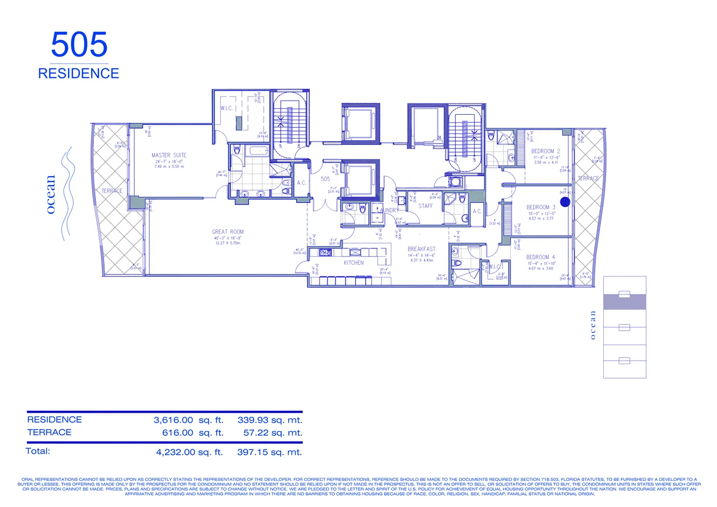 Fendi Château floor plan Plan 23