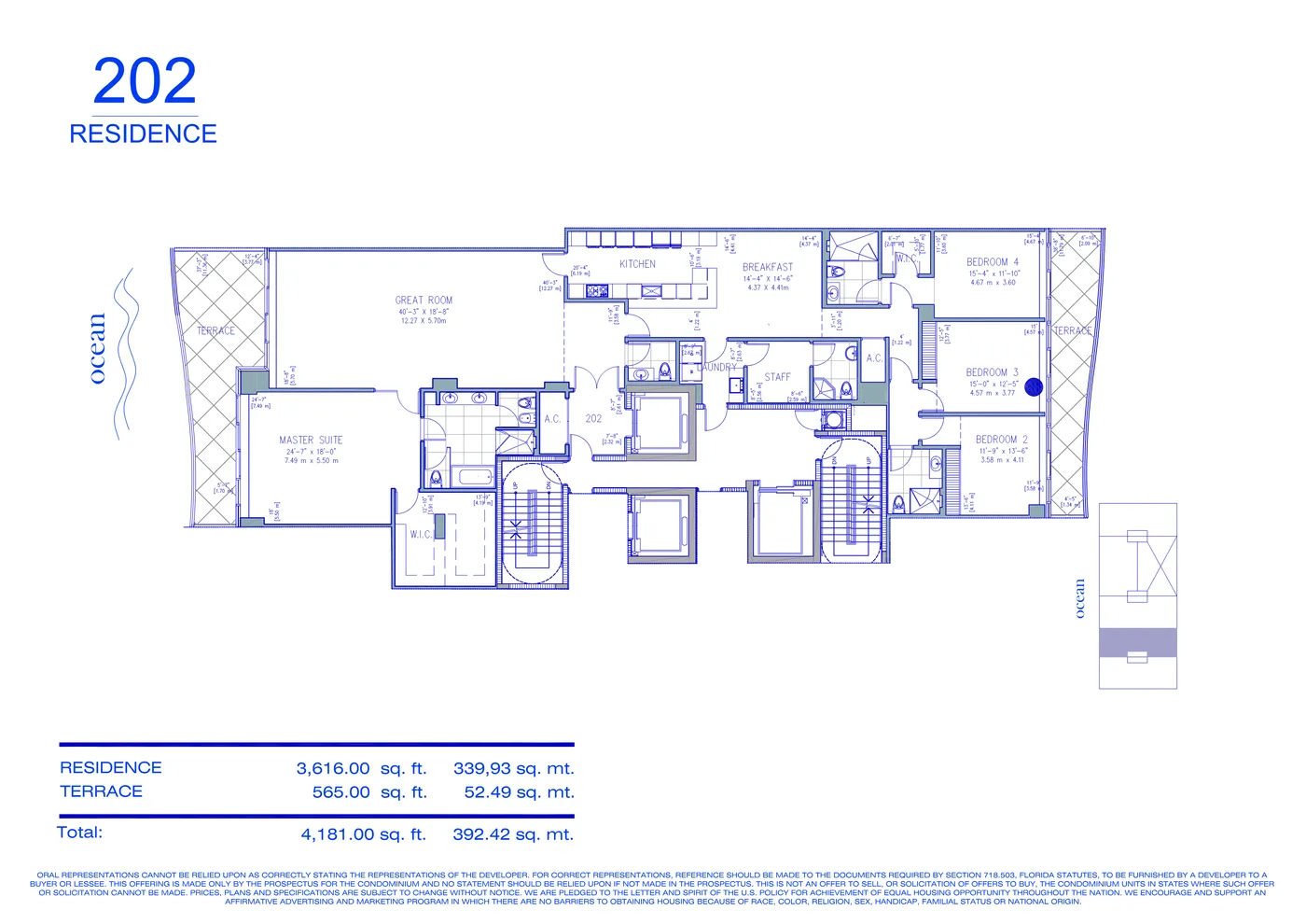 Fendi Château floor plan Plan 3