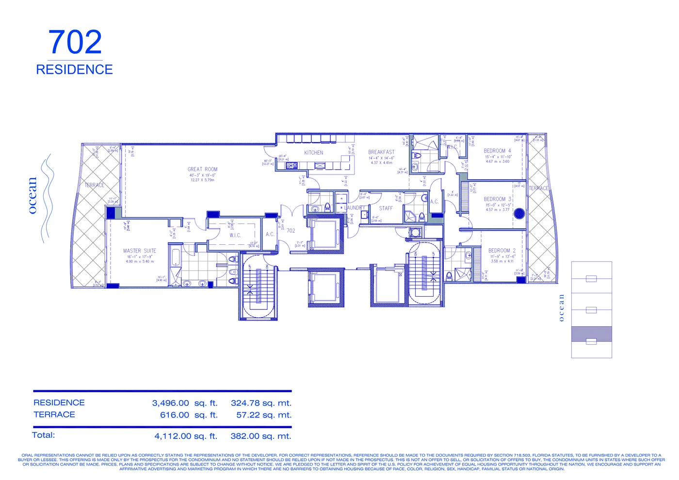Fendi Château floor plan Plan 32