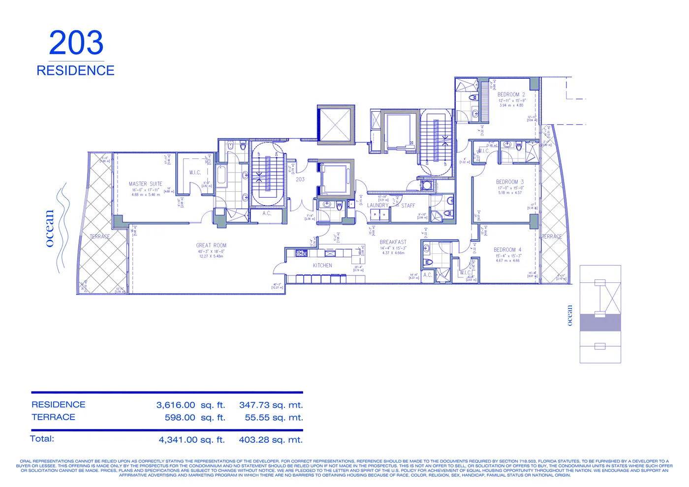 Fendi Château floor plan Plan 4