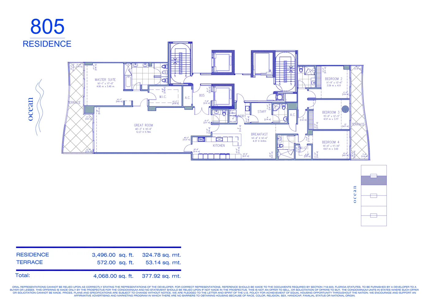Fendi Château floor plan Plan 41