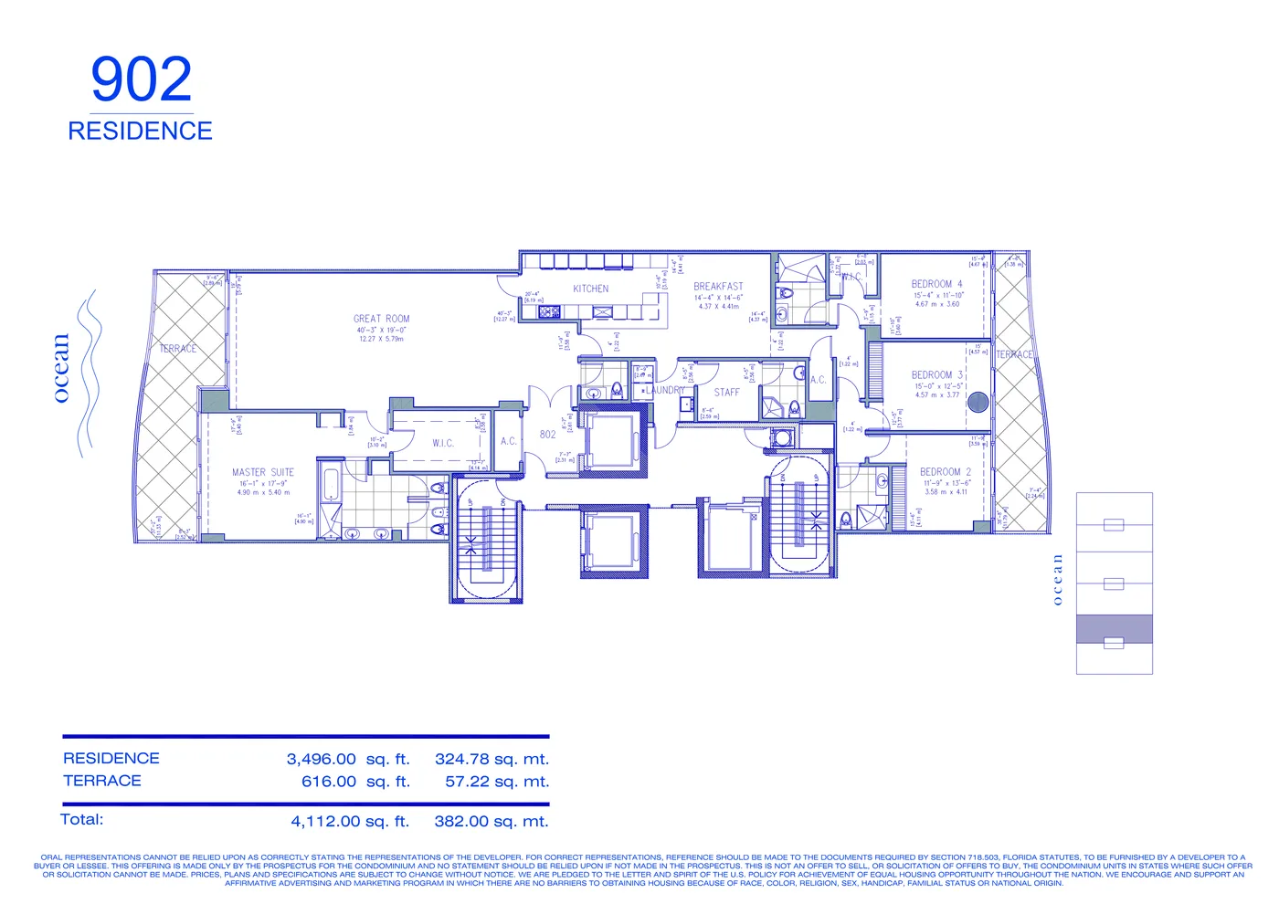 Fendi Château floor plan Plan 44