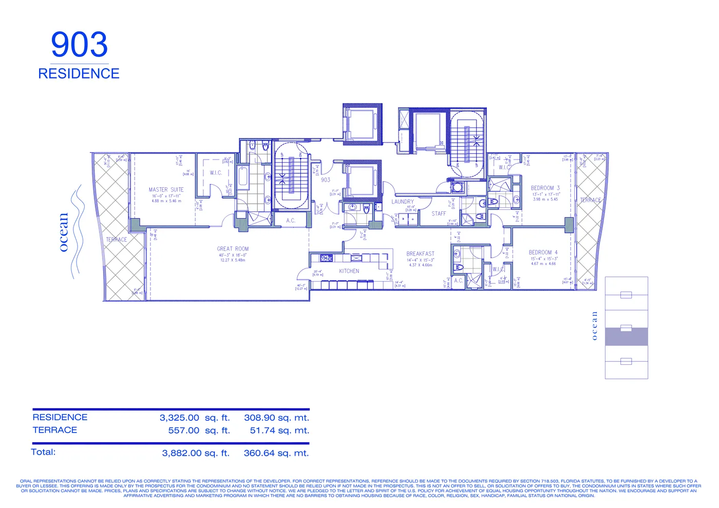 Fendi Château floor plan Plan 45