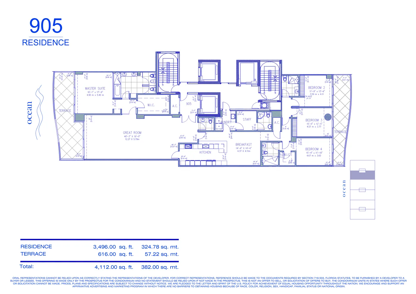 Fendi Château floor plan Plan 47