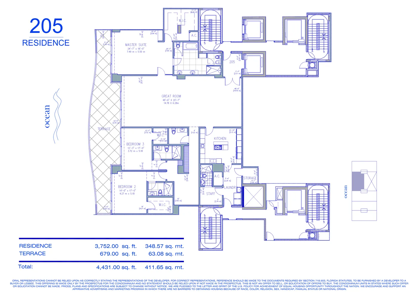 Fendi Château floor plan Plan 5