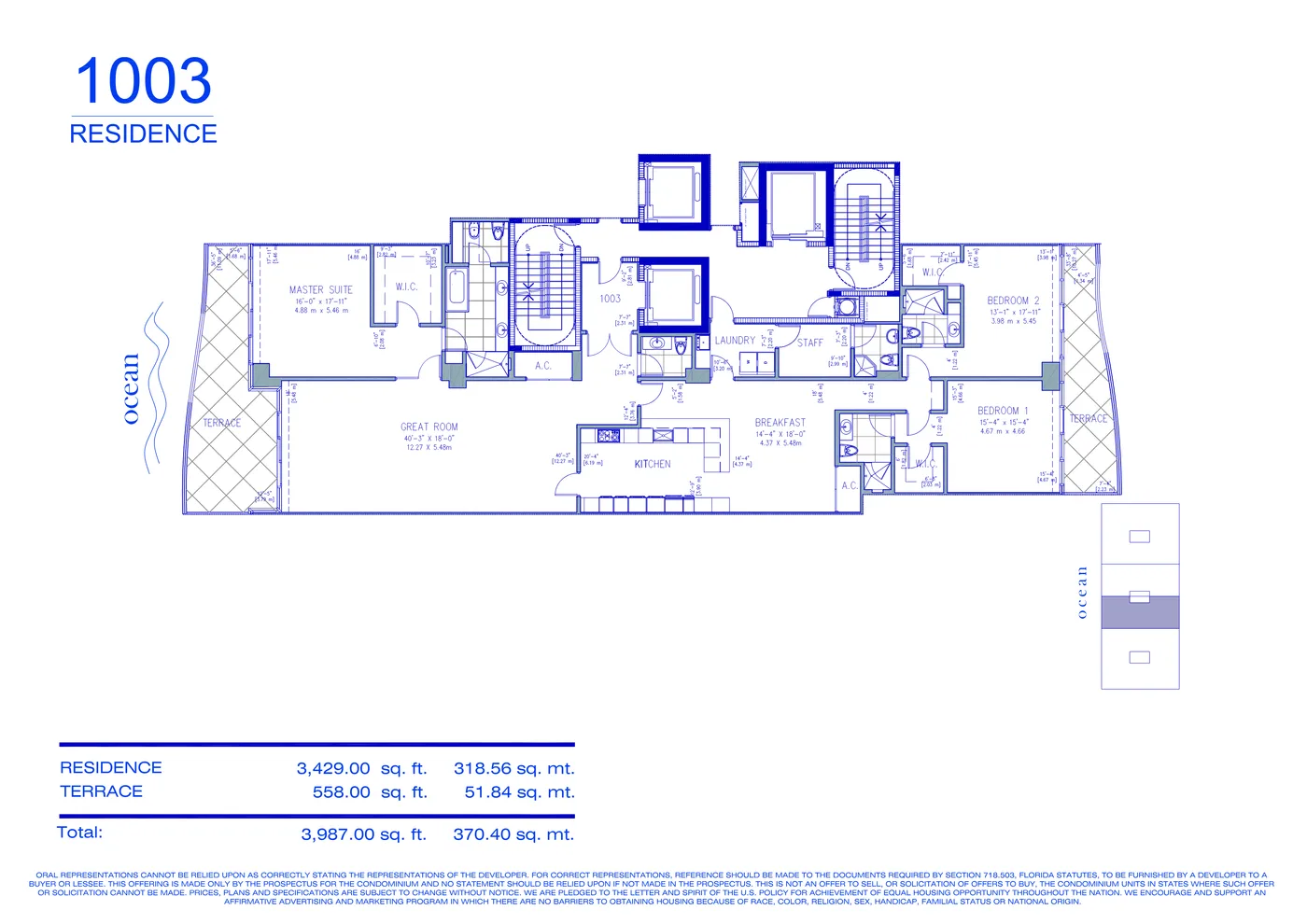 Fendi Château floor plan Plan 50