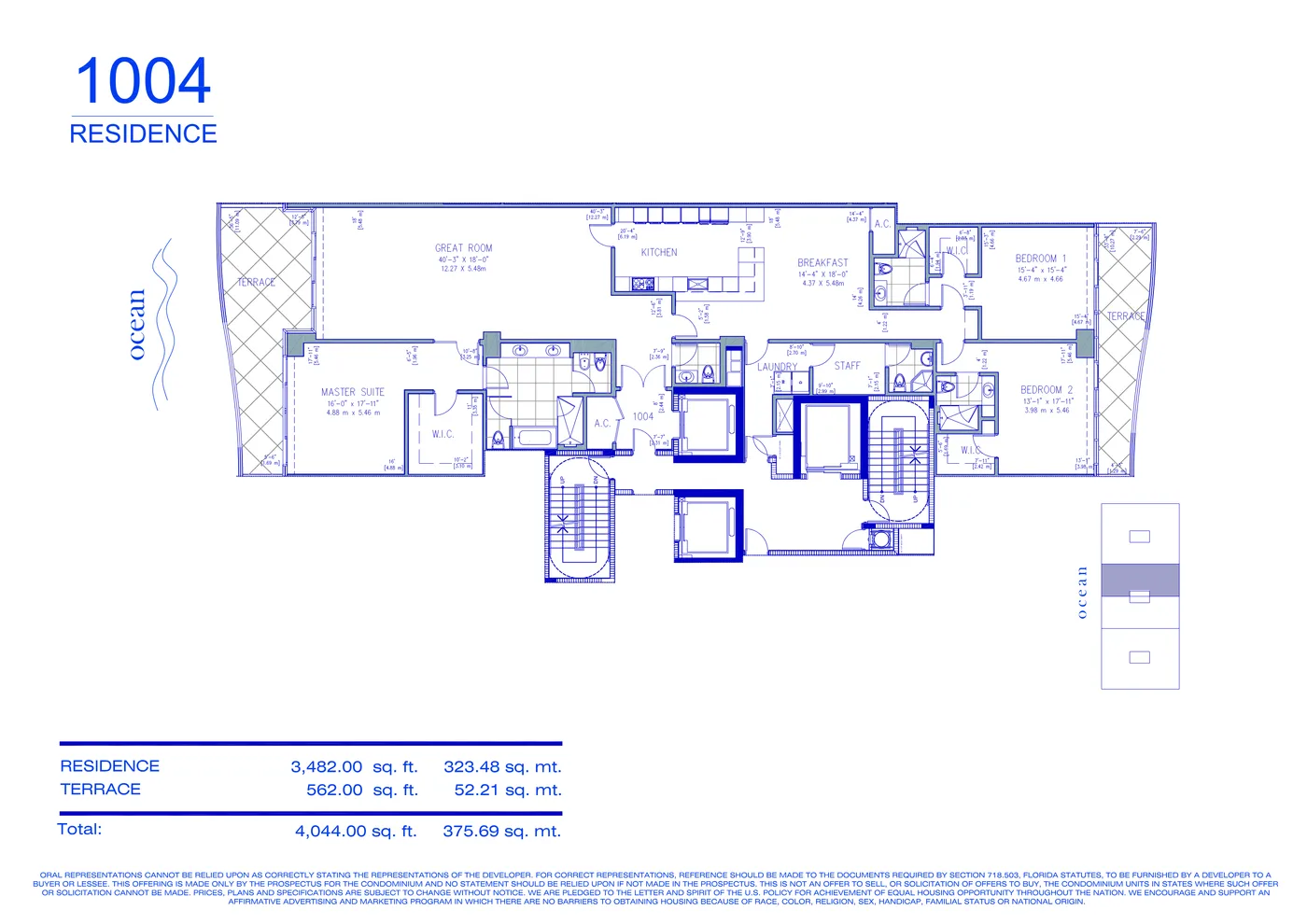 Fendi Château floor plan Plan 51