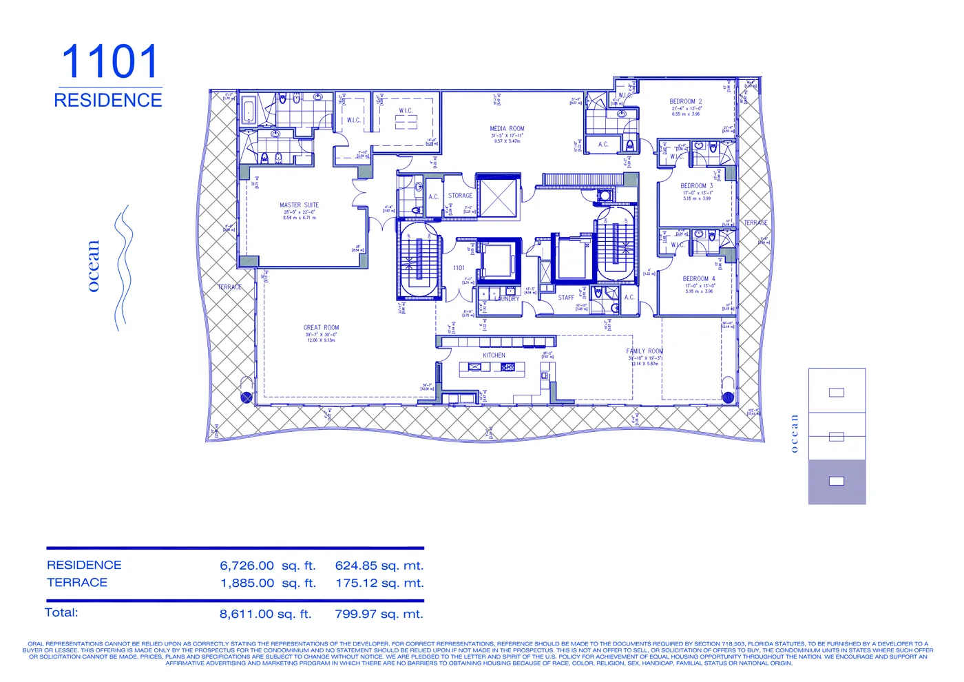 Fendi Château floor plan Plan 53