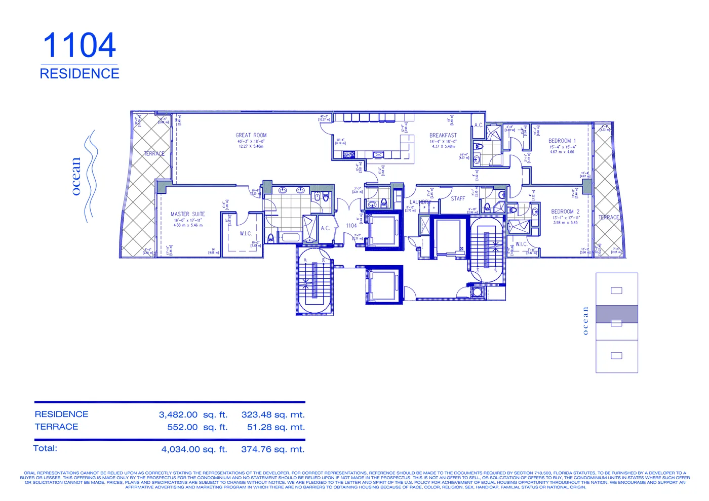 Fendi Château floor plan Plan 55
