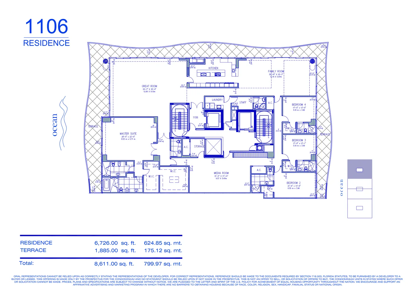 Fendi Château floor plan Plan 56