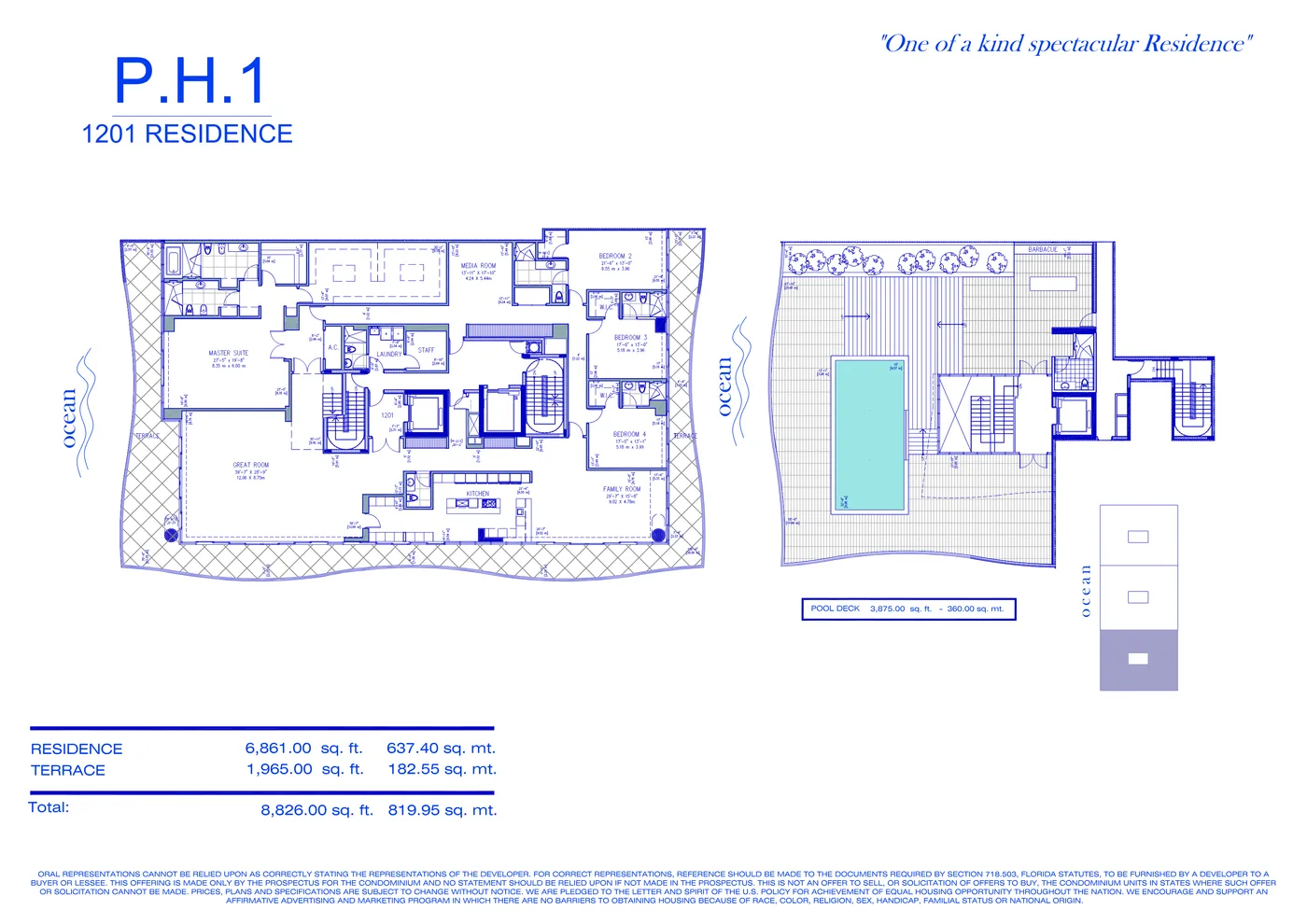Fendi Château floor plan Plan 57