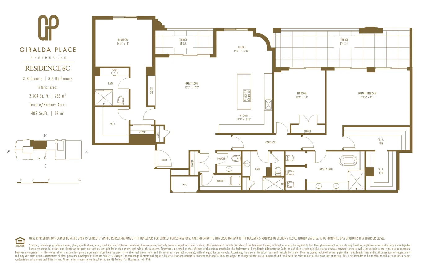 Giralda Place floor plan Plan 17