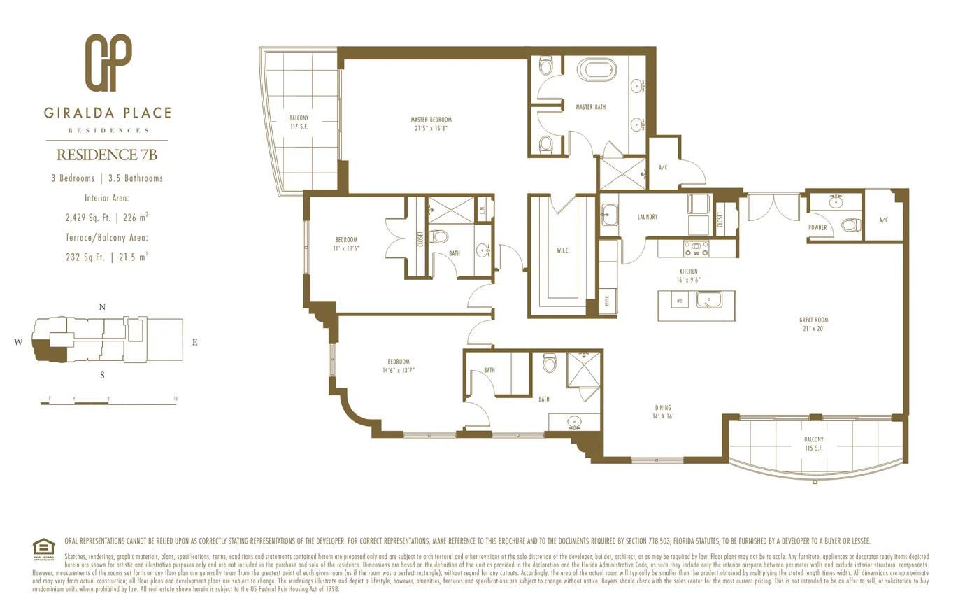 Giralda Place floor plan Plan 20