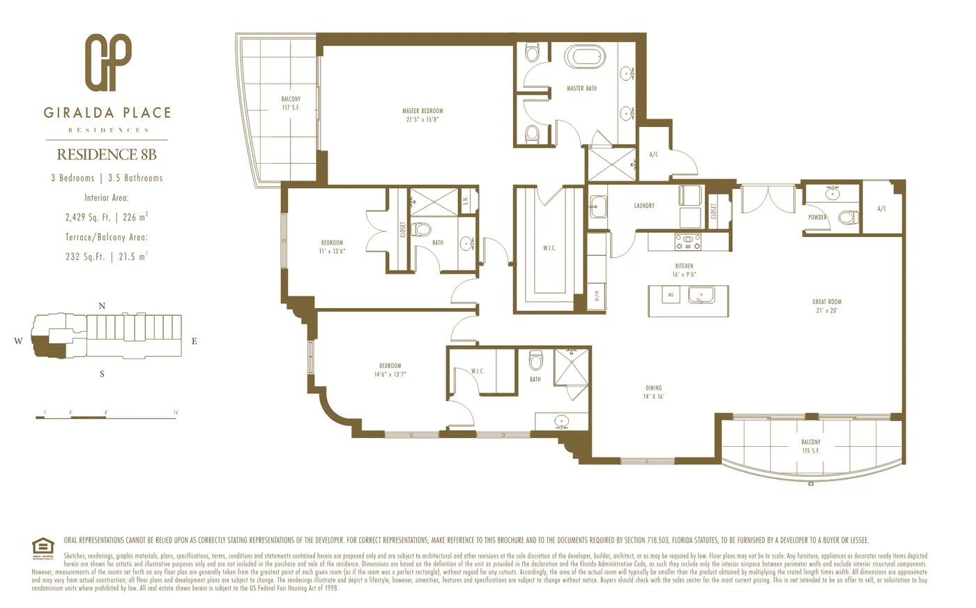 Giralda Place floor plan Plan 22