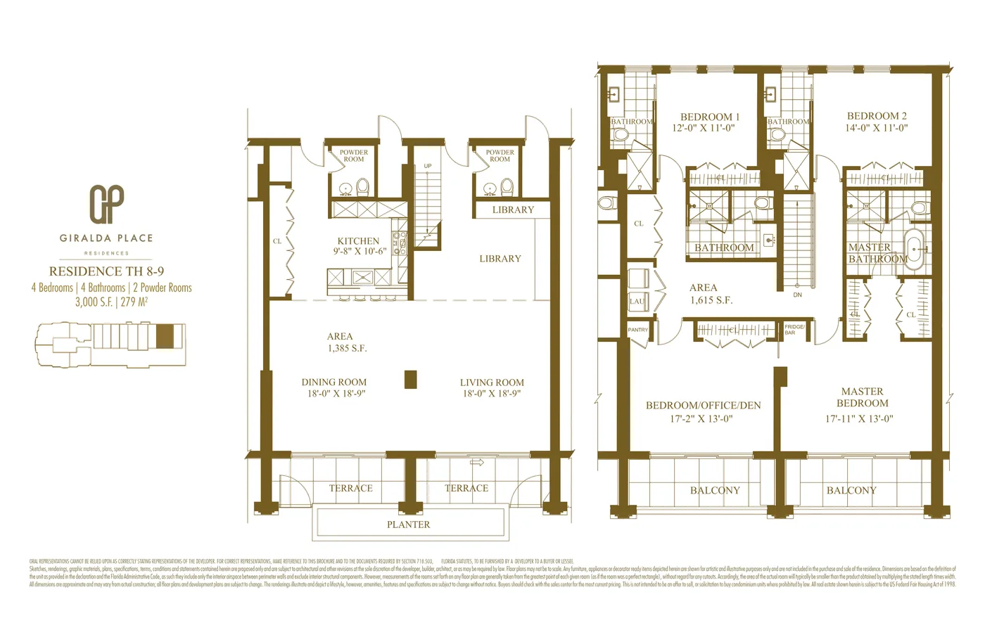 Giralda Place floor plan Plan 27