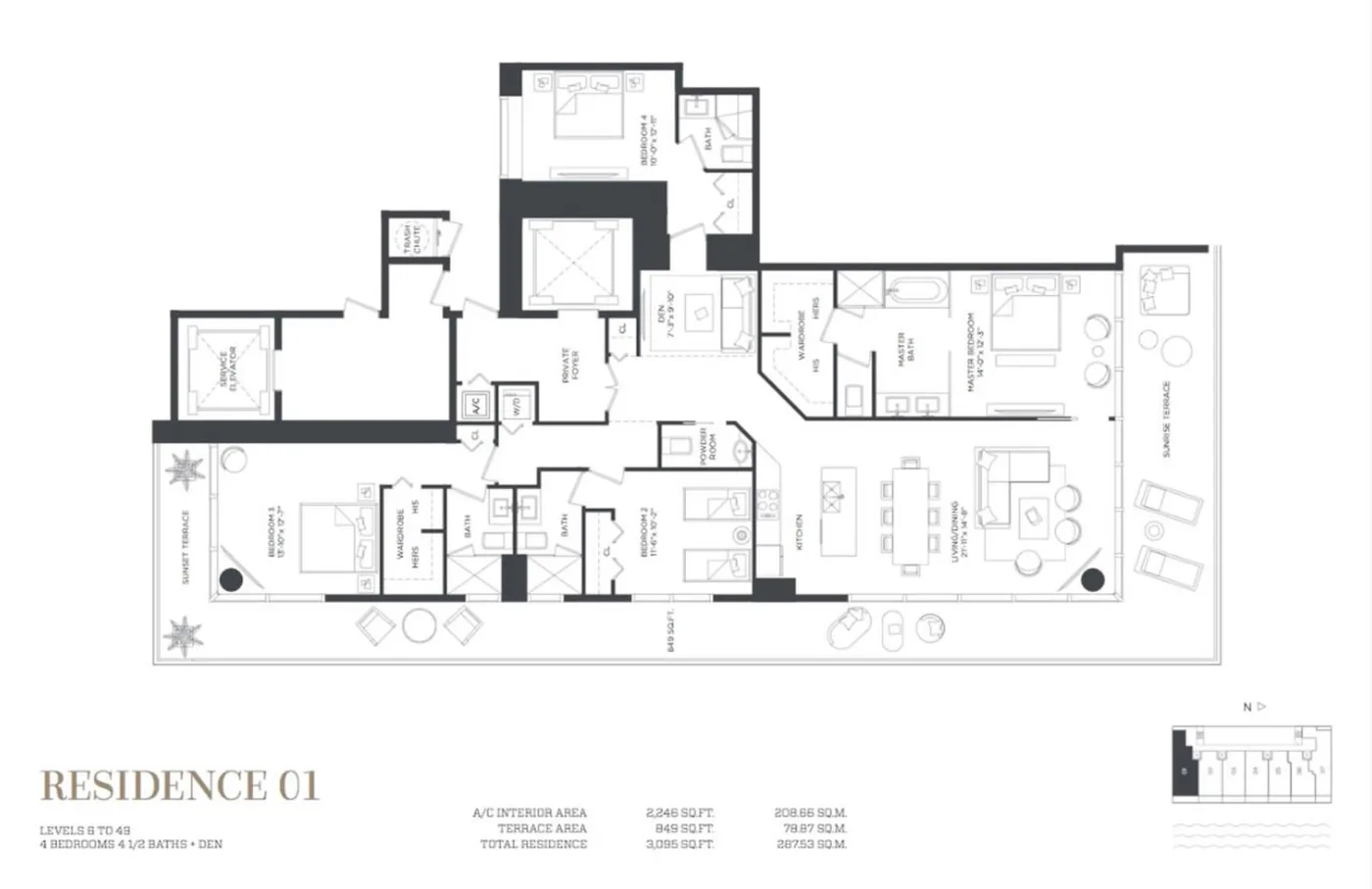 Gran Paraiso floor plan Plan 1