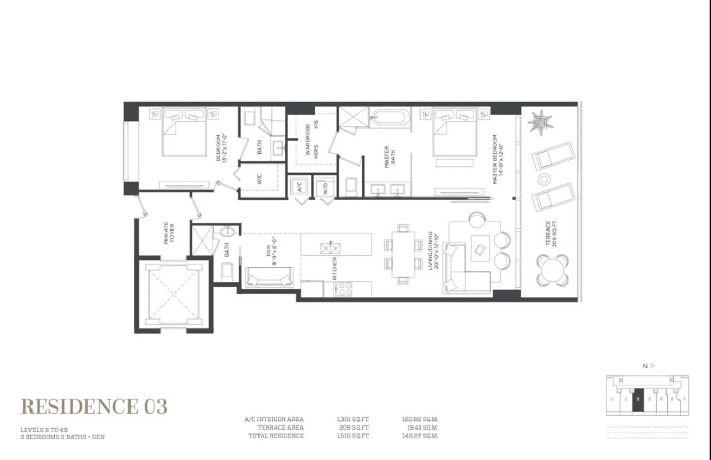 Gran Paraiso floor plan Plan 3