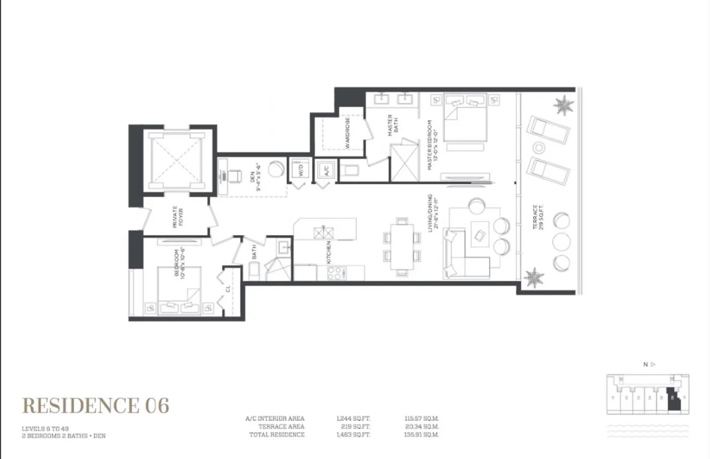 Gran Paraiso floor plan Plan 6