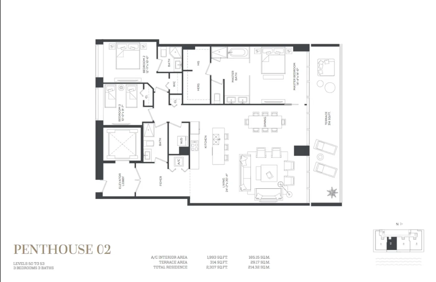 Gran Paraiso floor plan Plan 9
