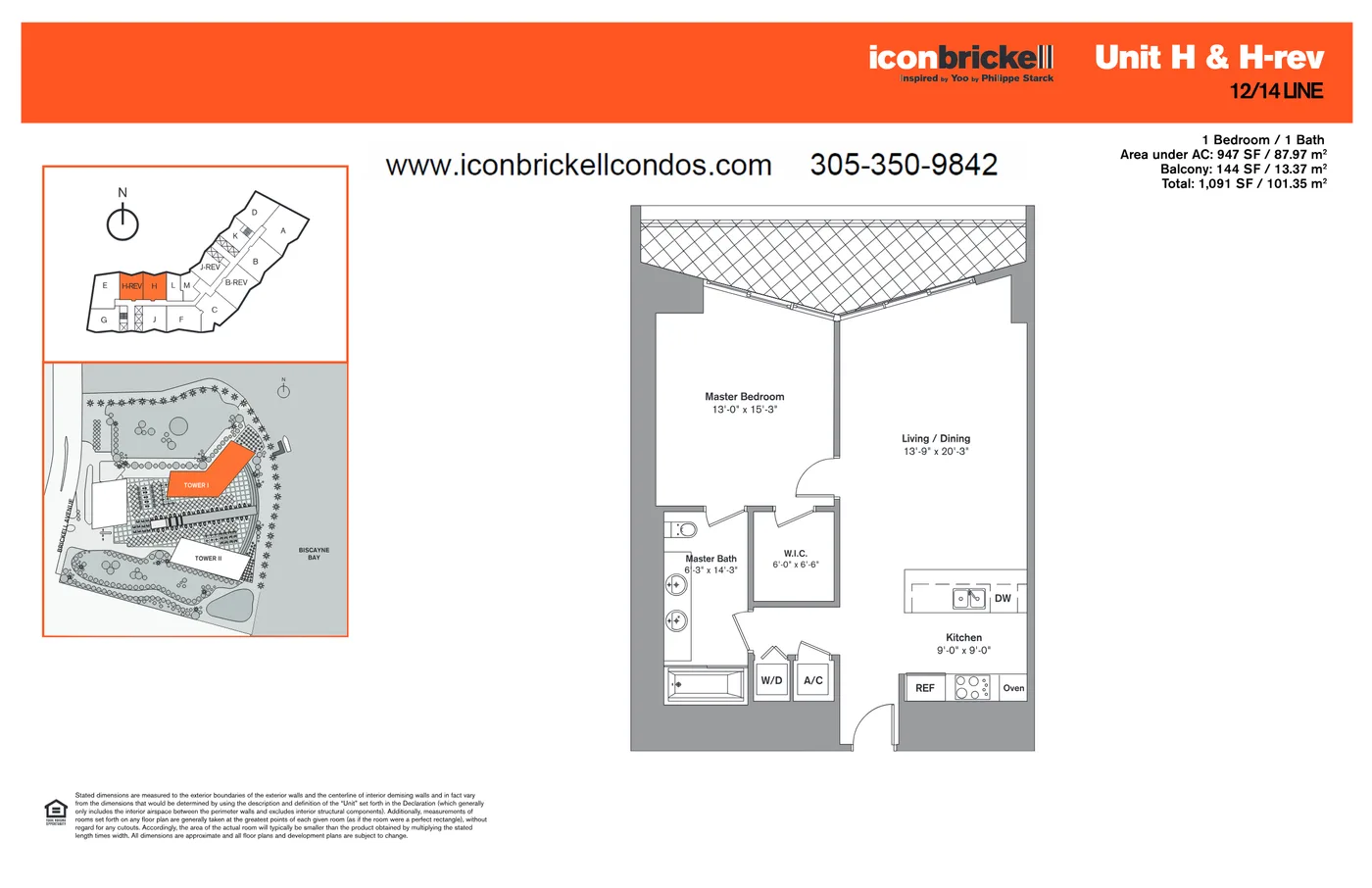 Icon Brickell I floor plan Plan 12