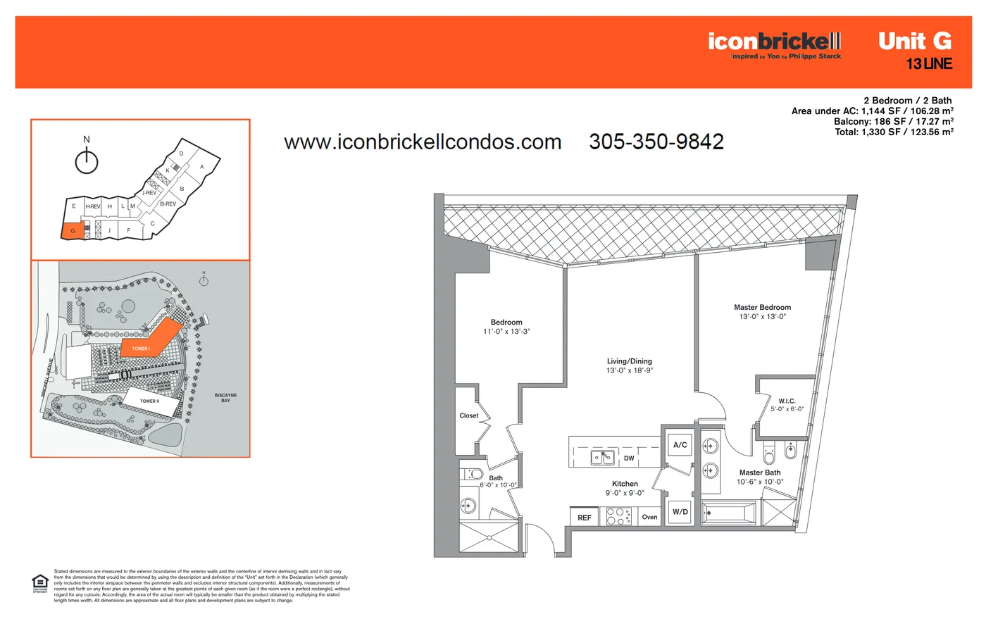 Icon Brickell I floor plan Plan 13