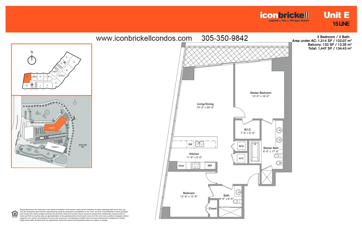Icon Brickell I floor plan Plan 15